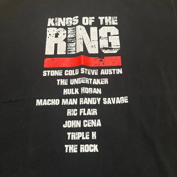 The King of the Ring | Steve Austin Undertaker Hogan Macho Man Flair Shirt Sz L - Picture 2 of 4